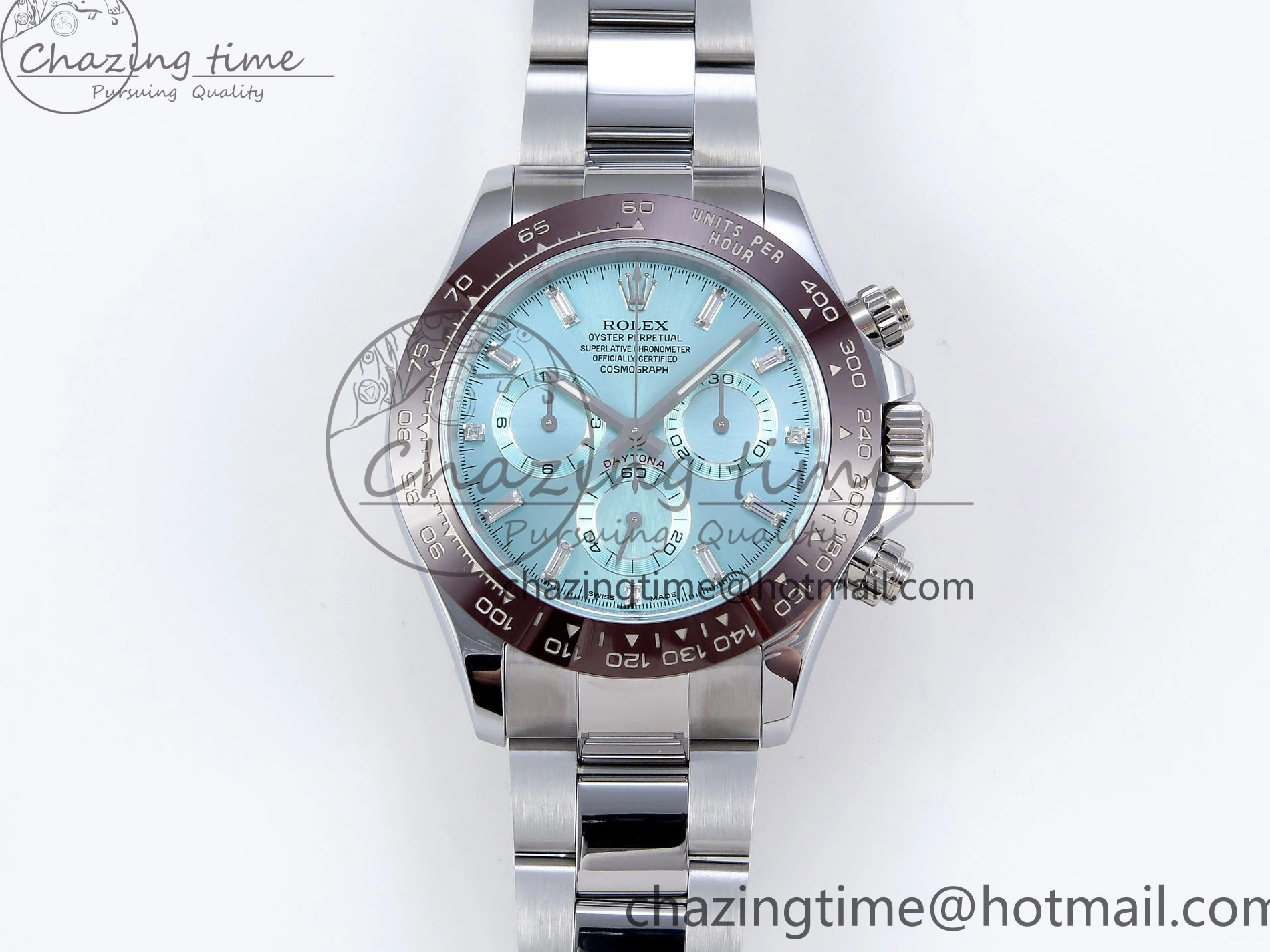 1218 SportInspired DAYTONA 116506 QF 1:1 BEST EDITION ICE BLUE DIAL CRYSTAL MARKERS ON SS BRACELET SH4130 V3 (GAIN WEIGHT) 1770